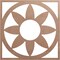 Ekena Millwork Blume Wood Fretwork Pierced Ceiling Medallion, Wood (Paint Grade), 24"OD x 8 3/8"ID x 3/8"T CMWP24X24X0375BLMF - alternate 1